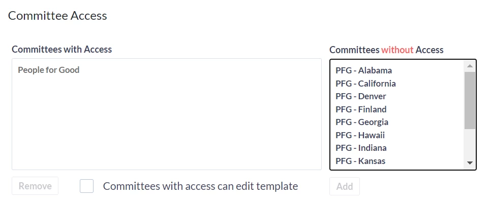 Assigning committees