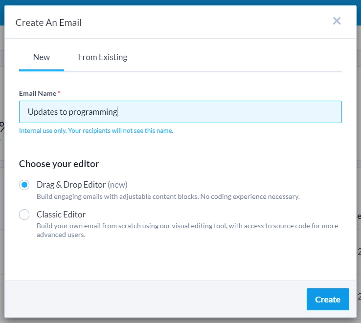 Choose Drag and Drop