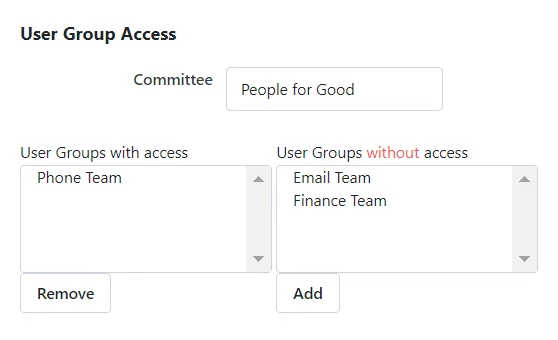 assigning access to the vpb list