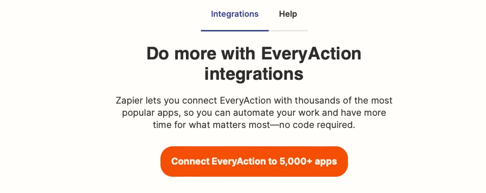 Connect EveryAction to 5,000+ apps