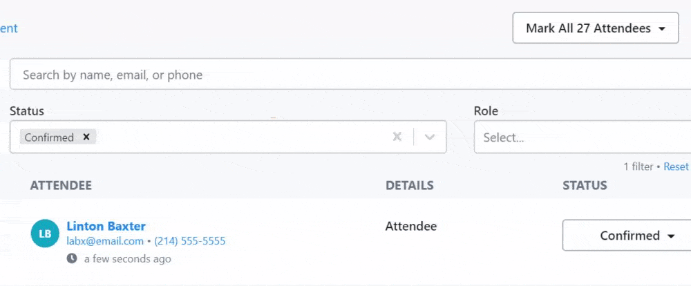 where to bulk edit attendee statuses