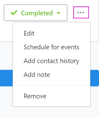 where to edit event details directly from the attendee list
