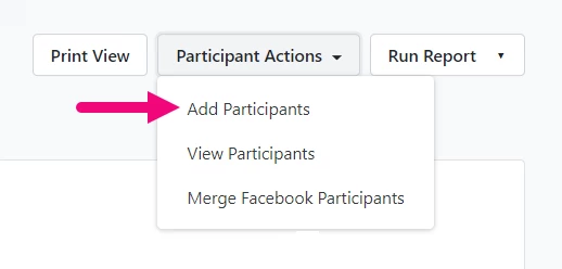 Add participants highlighted in the dropdown