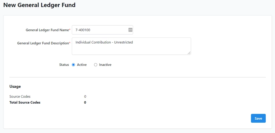 Add details box for General Ledger Fund