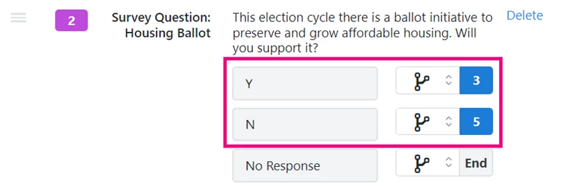 survey question branching example
