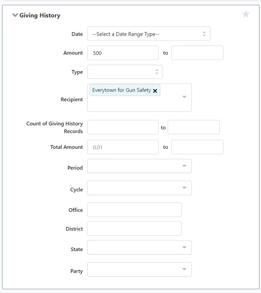 Giving History section in Create a List