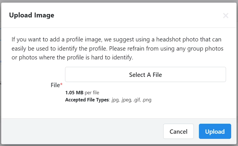 Upload Image All Details
