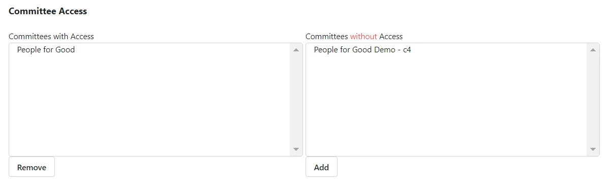 Granting committee sharing