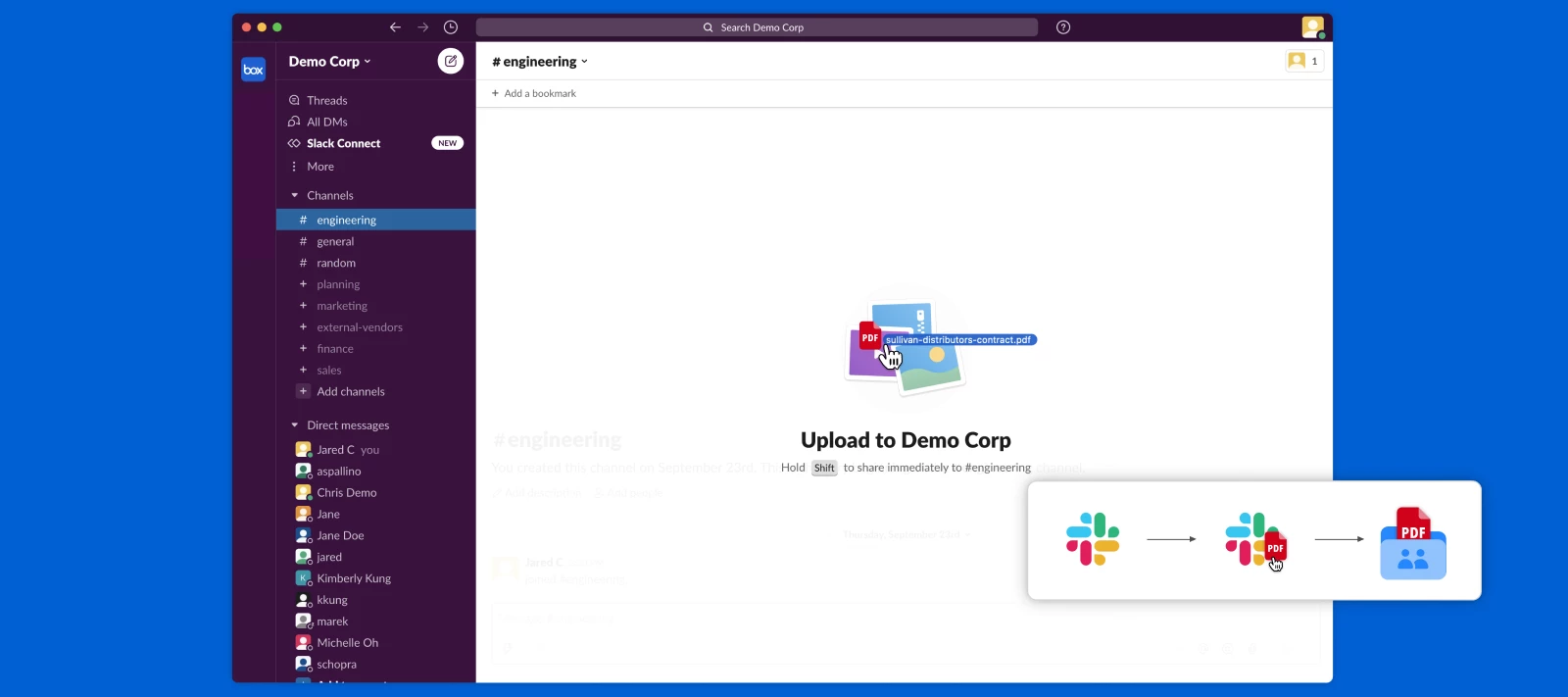 Box for Slack Seamless Integration