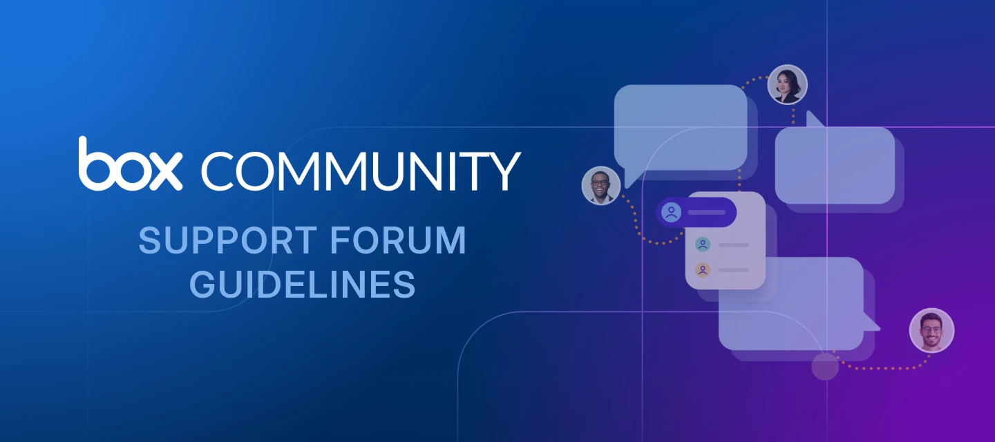 Box Community Support Forum Guidelines