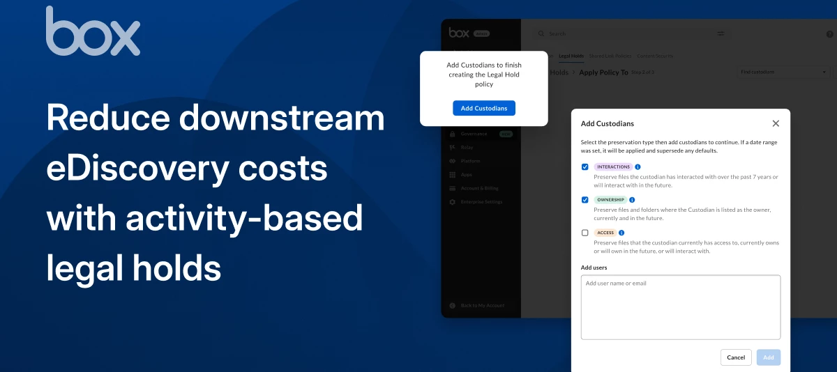 Activity Based Legal Holds FAQ and Resource Guide
