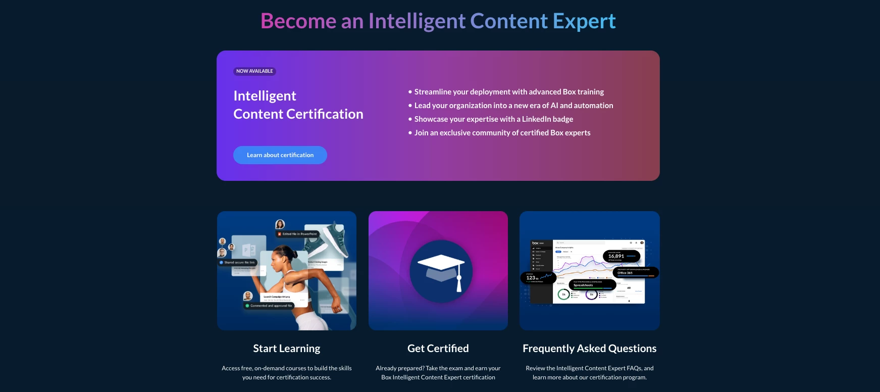 Get certified for free as an Intelligent Content Expert - Now LIVE!