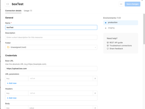 Retool App to Box Upload File