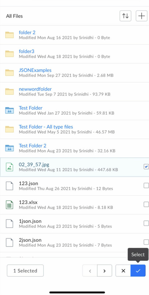 File picker integration on iOS devices requires 2 clicks to complete the selected file sharing operation