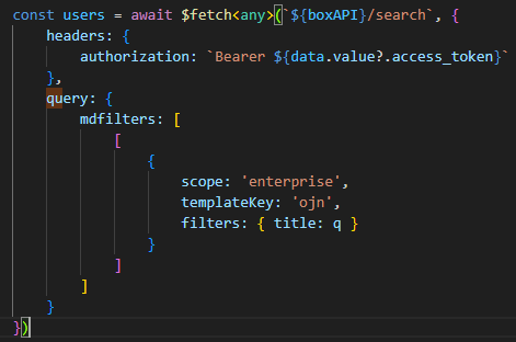 Search API does not return metadata?