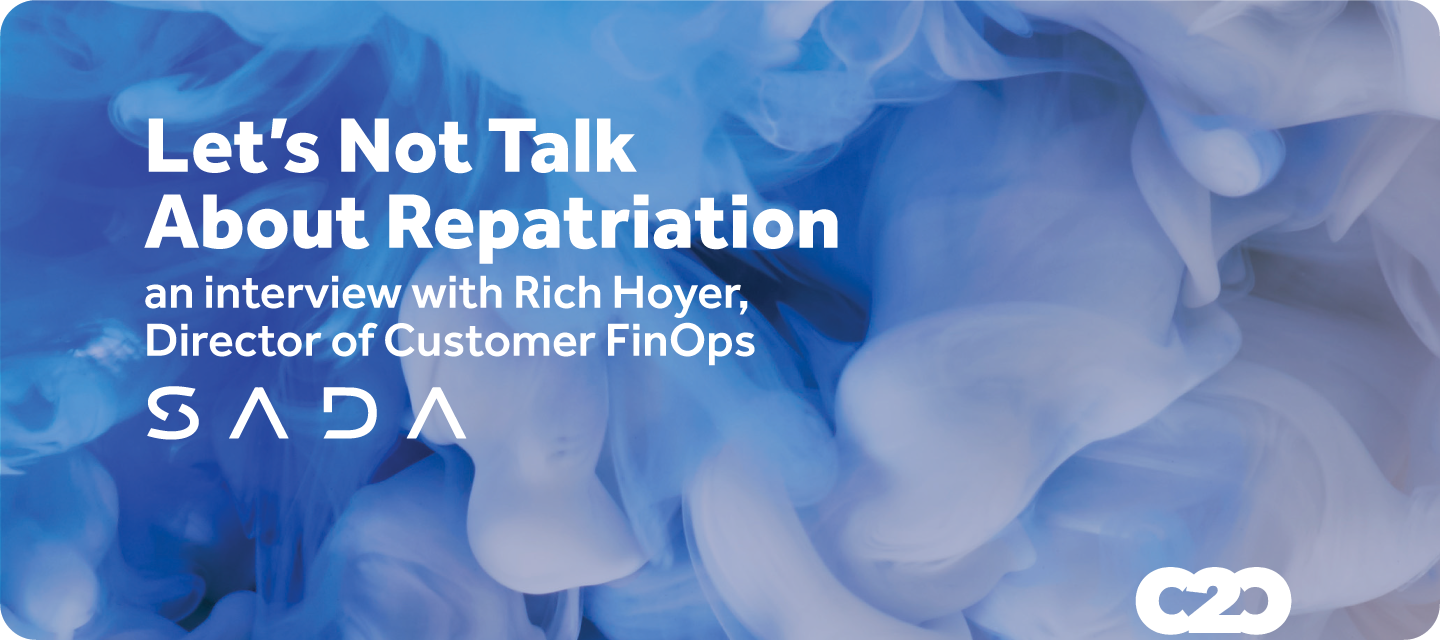 Let's Not Talk About Repatriation: Rich Hoyer of SADA on FinOps and Workload Balancing