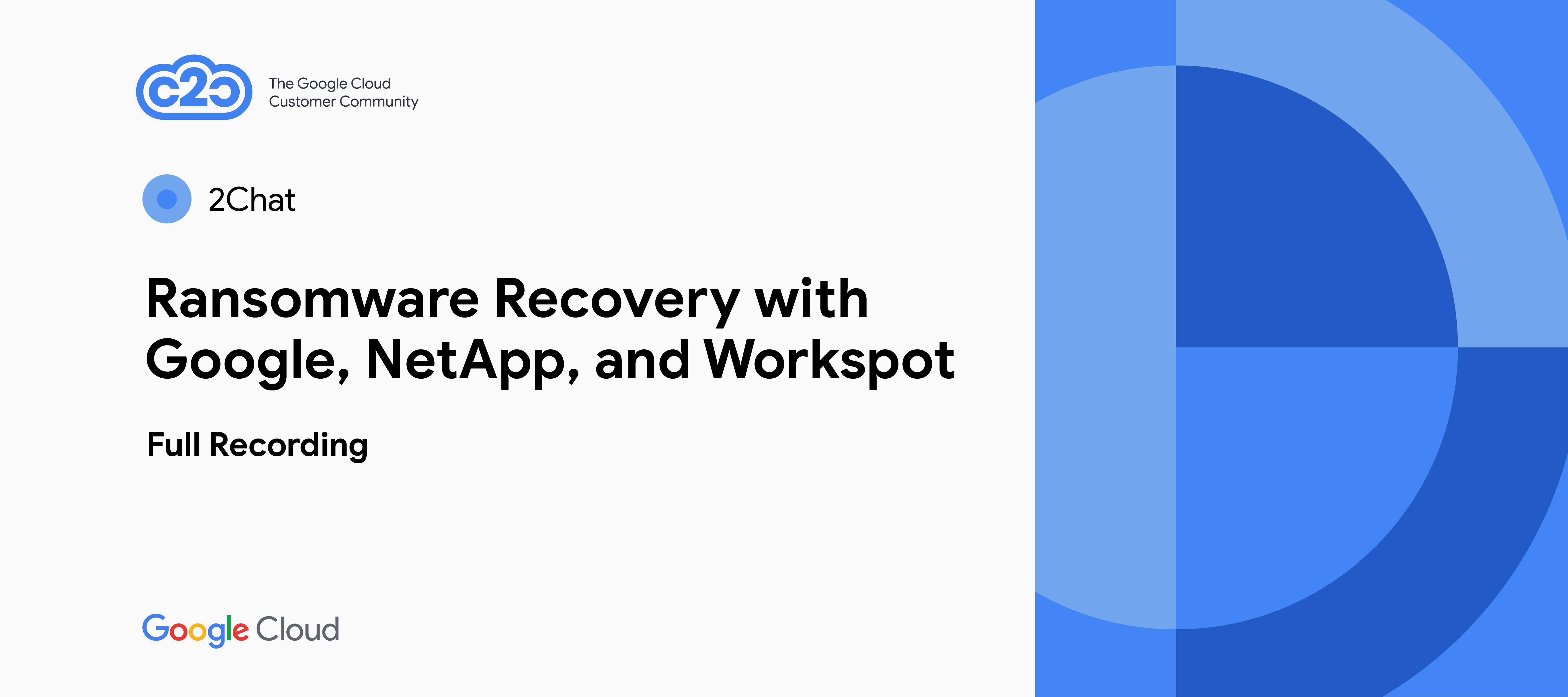 Ransomware Recovery with Google, NetApp, and Workspot (full recording)