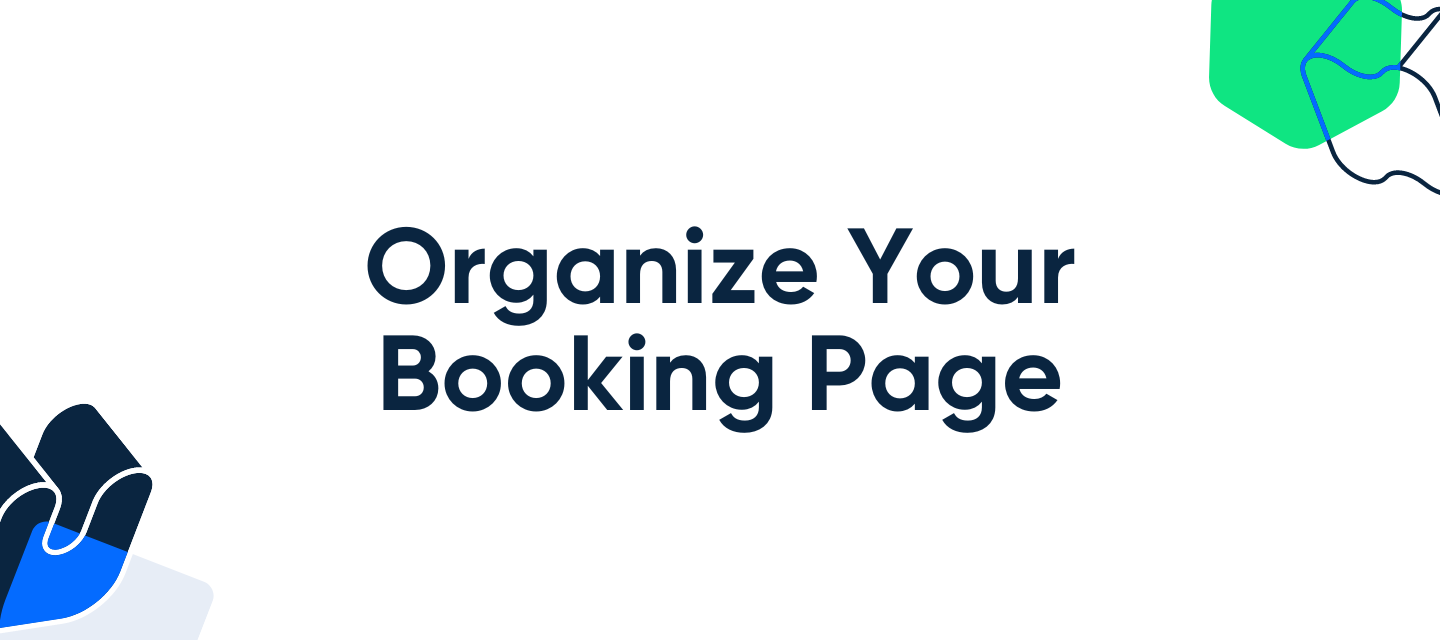 Organize your booking page: rearranging event types and more