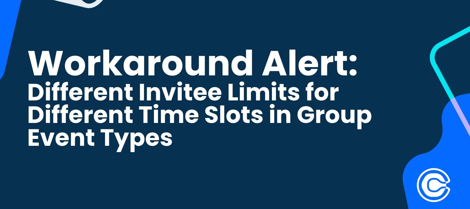 Different Invitee Limits for Different Time Slots in Group Event Types