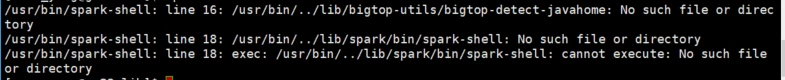 spark-shell error