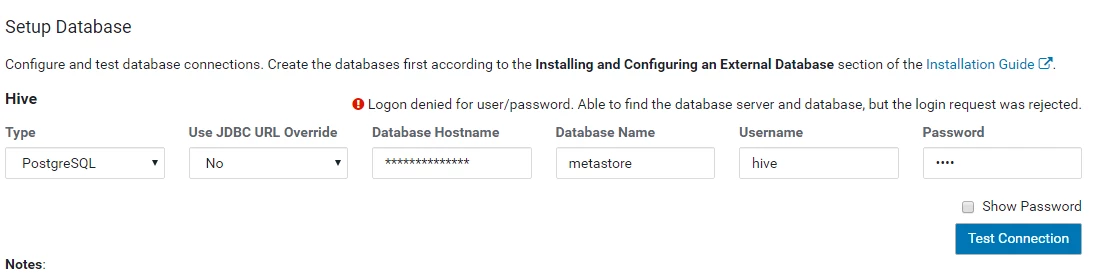 Hive connection failed.png