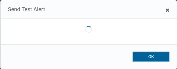 When i click on Send Test Alert, i  see this pop up & the email is not triggering