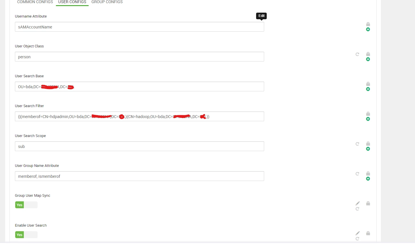 User Config