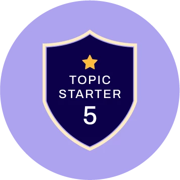 Topic Starter 5!