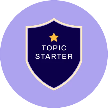 Topic Starter! Topic Starter!