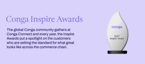 conga inspire awards 2027 with award image and explanation