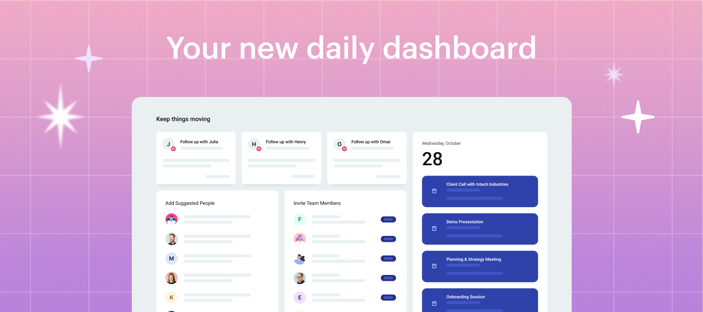 Start your day with Copper’s new dashboard 👀