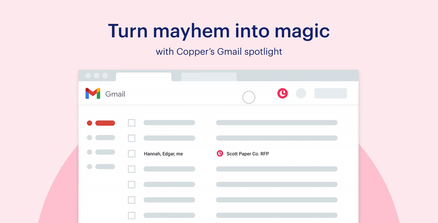 Copper’s Gmail spotlight is coming to your inbox!