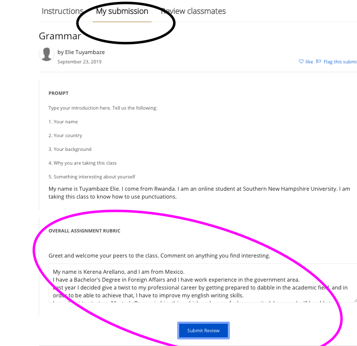 how to submit an assignment on coursera