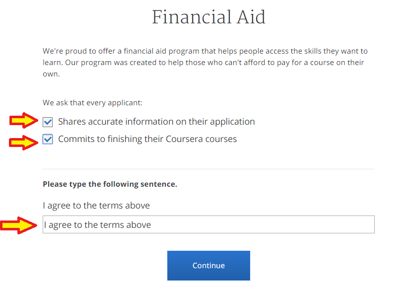 How To Submit Financial Aid Application Coursera Community