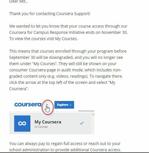 All My Courses Are Gone Which I Enrolled Before September 30 Coursera Community