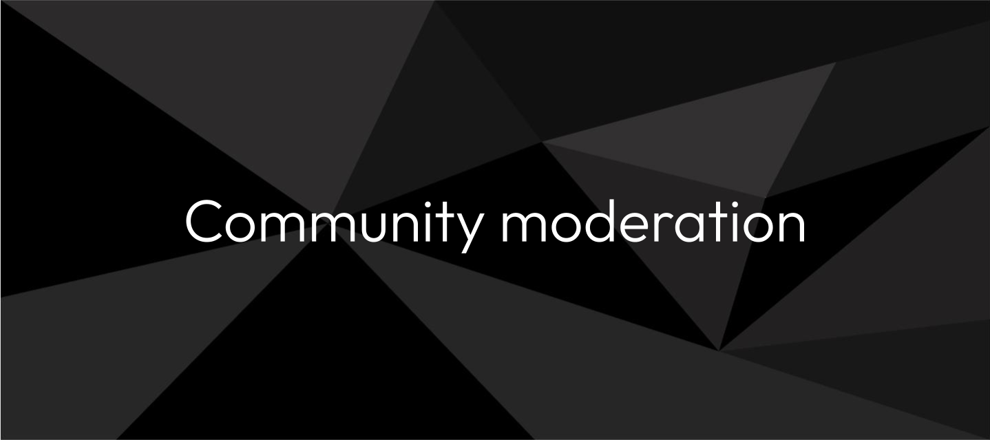 Community moderation