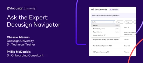 Ask the Expert: Docusign Navigator | Recap & Recording