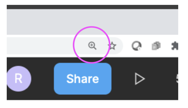 Magnify Icon in Browser