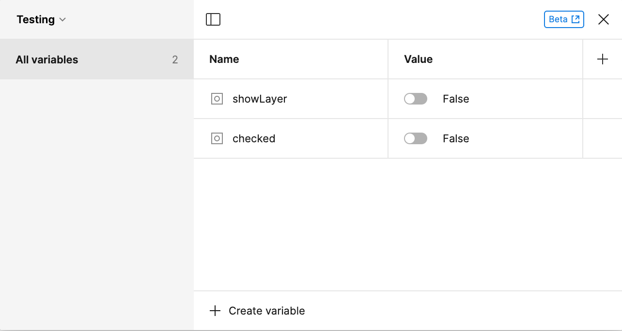 create local variables