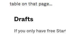 Drafts