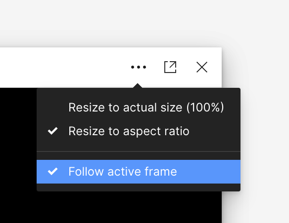 follow active frame in prototype view