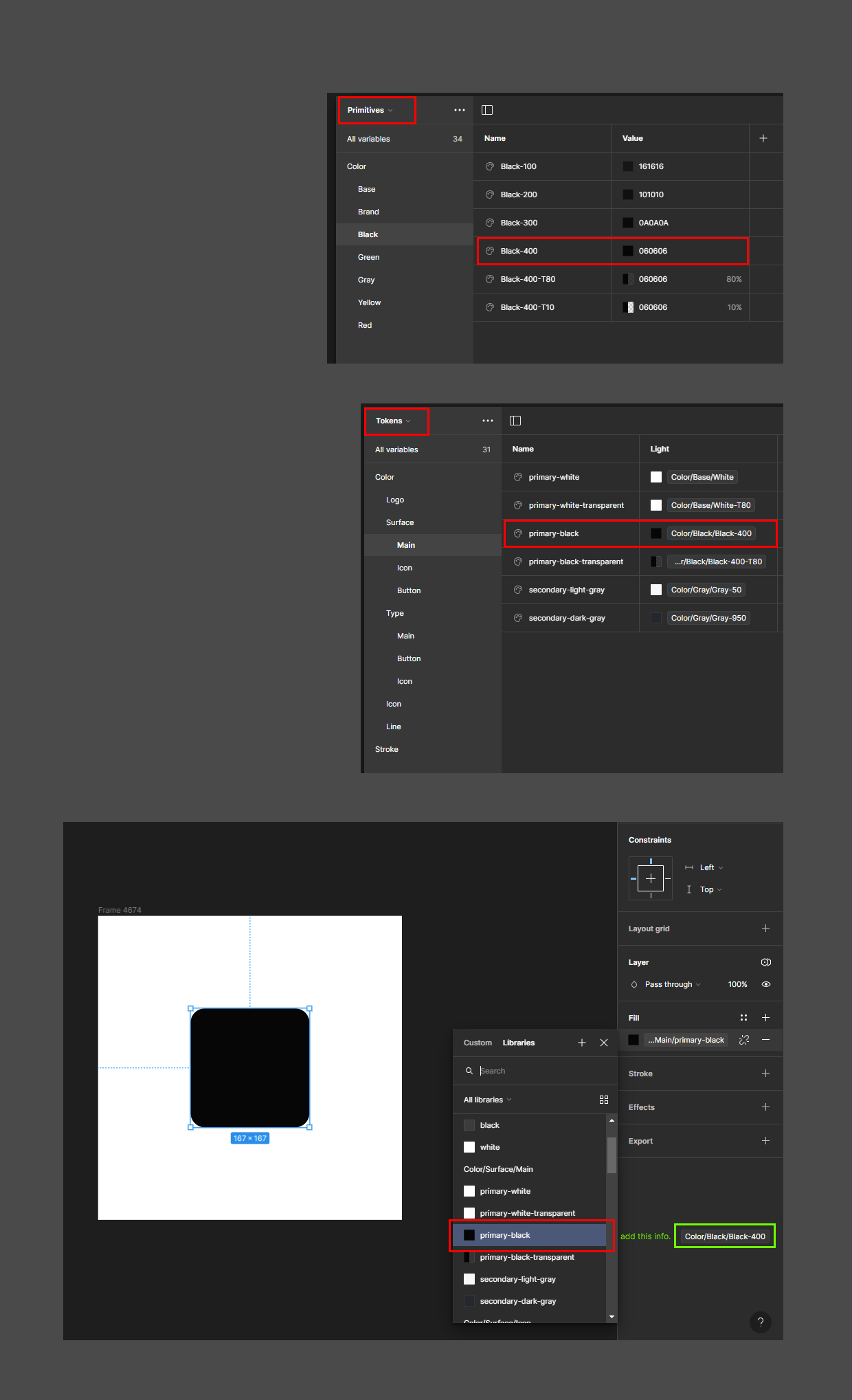 primitive color info