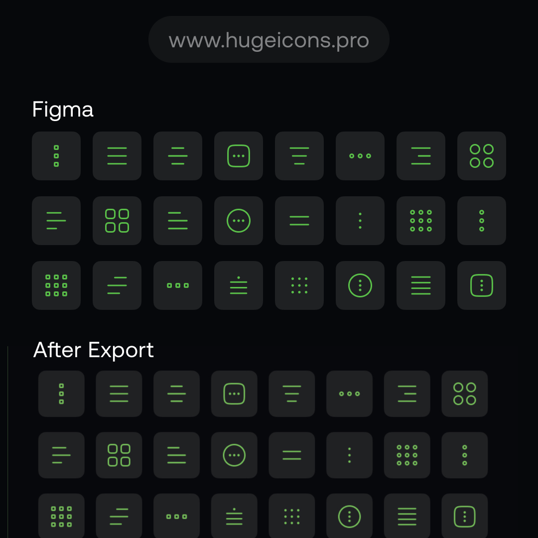 -More menu figma icons pack