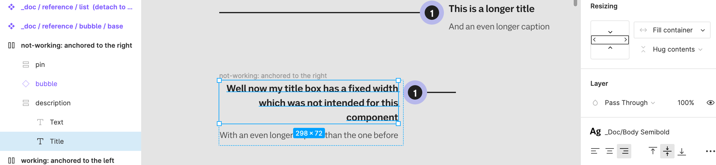 Title width is now determined by the caption width