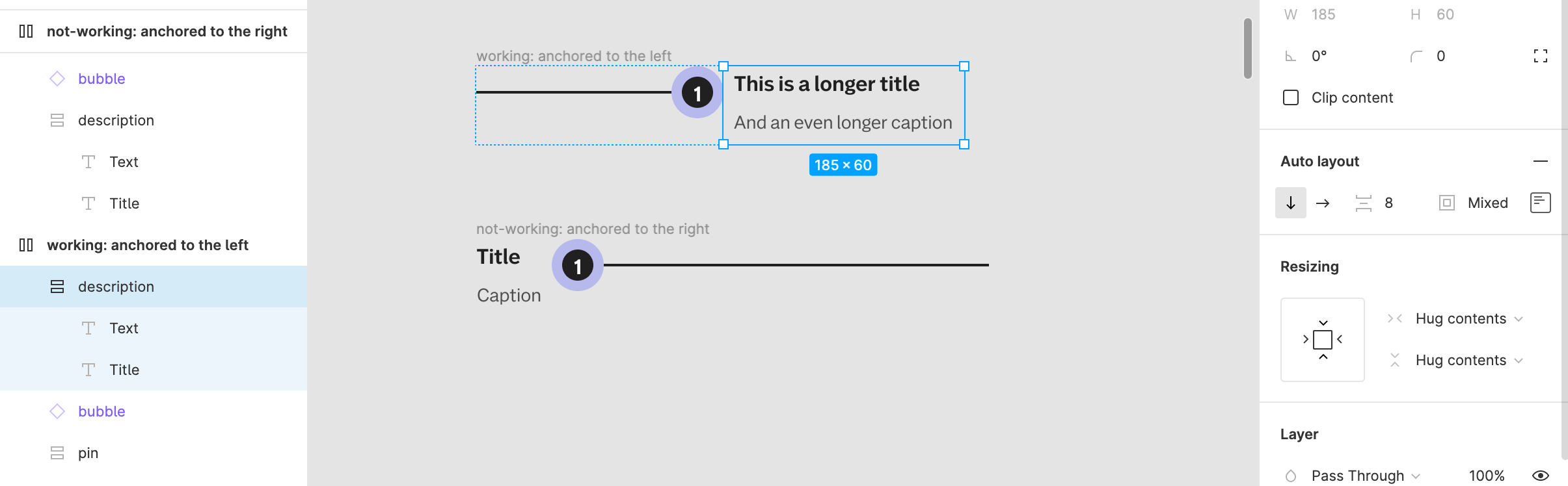 Parent (description) auto-layout specs