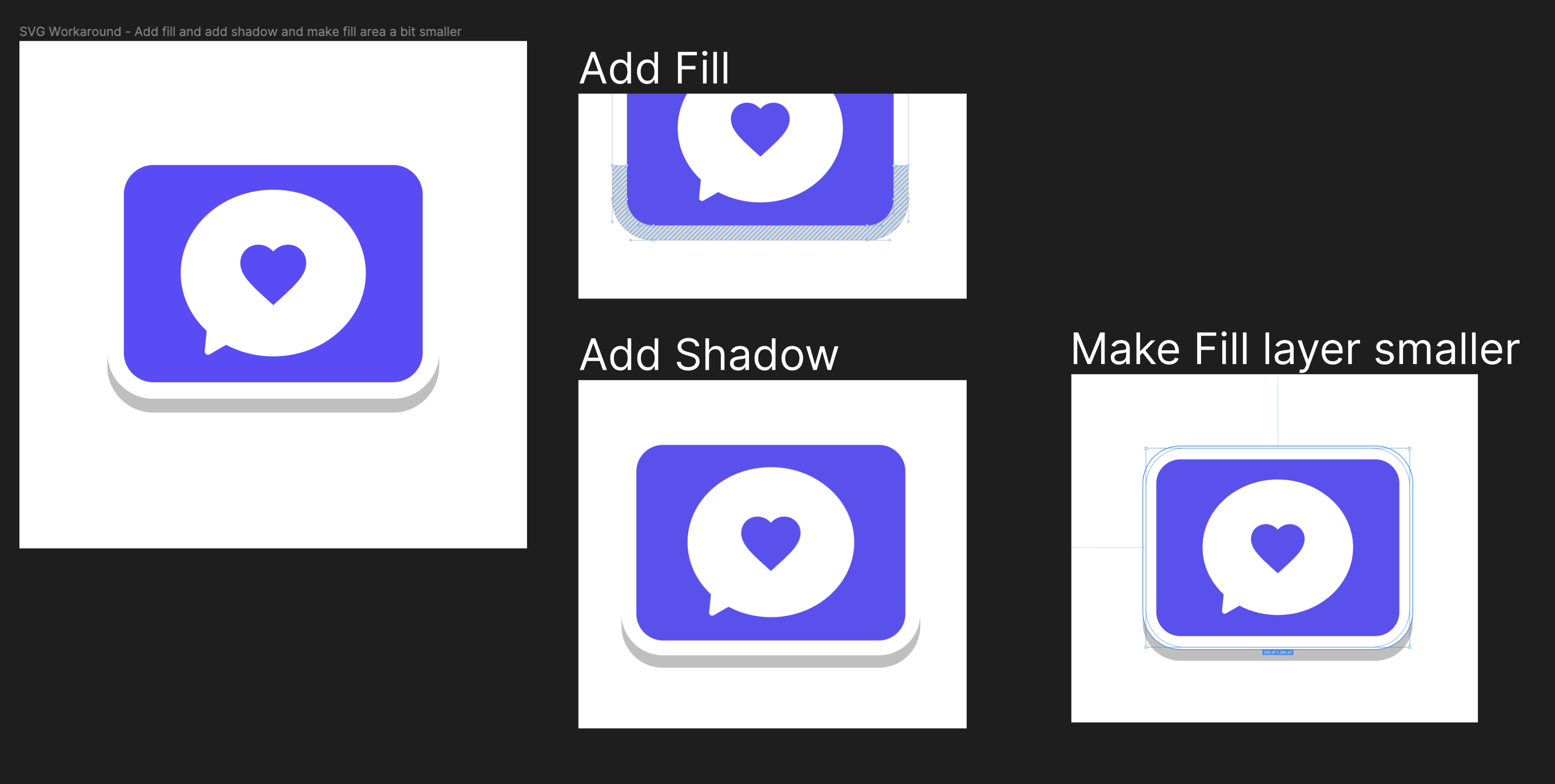 Add fill and shadow to outline + make fill layer a bit smaller