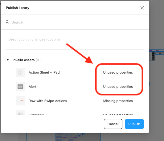 unused properties