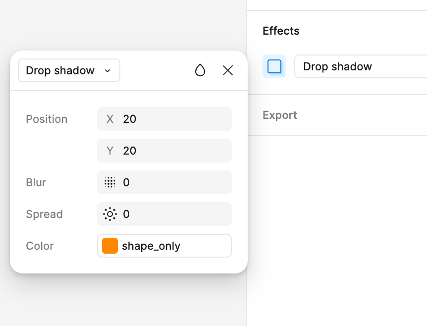 effect - eyedropped - ignored scope