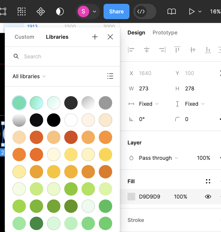 fill color selector library