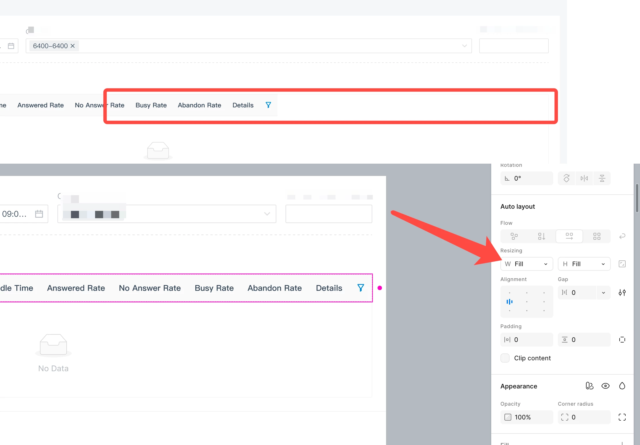The content on the design draft page is always displayed incorrectly ...
